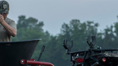 Mowing And Broadcasting Food Plots