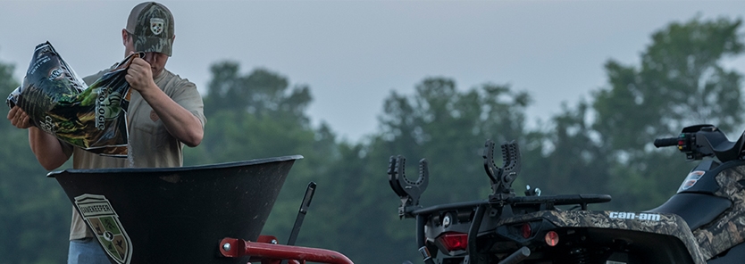 Mowing And Broadcasting Food Plots