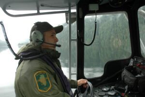 game warden on boat